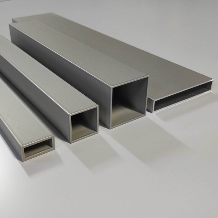 Tutor Moeras Gezond Grijze aluminium kokers lengte 6000mm - Metalsign