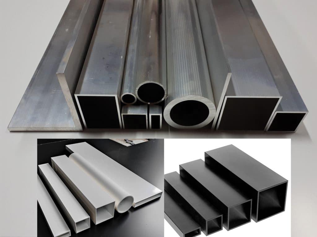 Drank ras Verplicht Aluminium profielen in Brut alu of Ral wit , zwart en grijs Archieven -  Metalsign