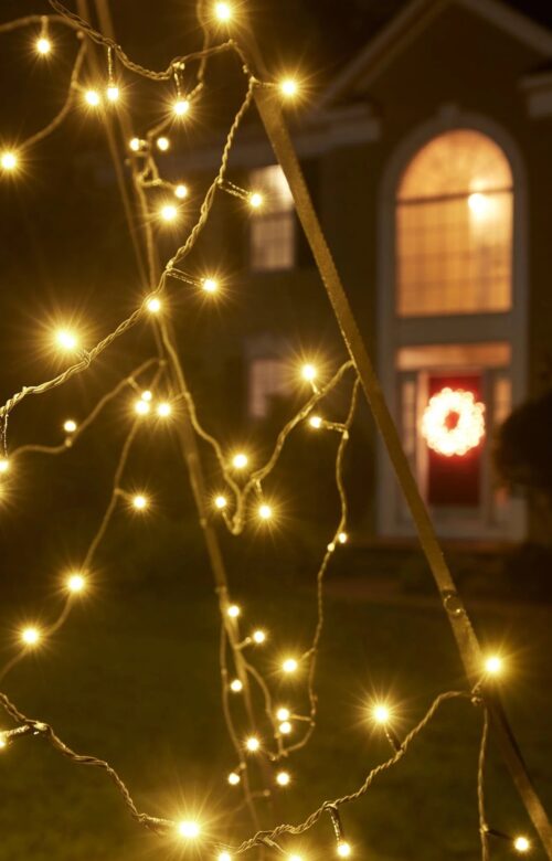 Kerstboom 600cm - 900LED warm wit detail